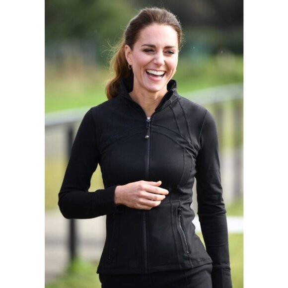 Lululemon Black Define Jacket Lyon Size 4 Kate Middleton Athleisure - Picture 2 of 10